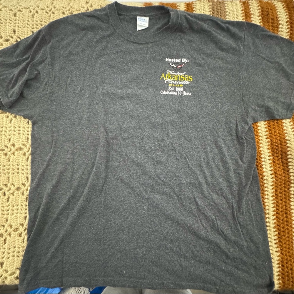 Port and Company Dark Gray Arkansas Tee